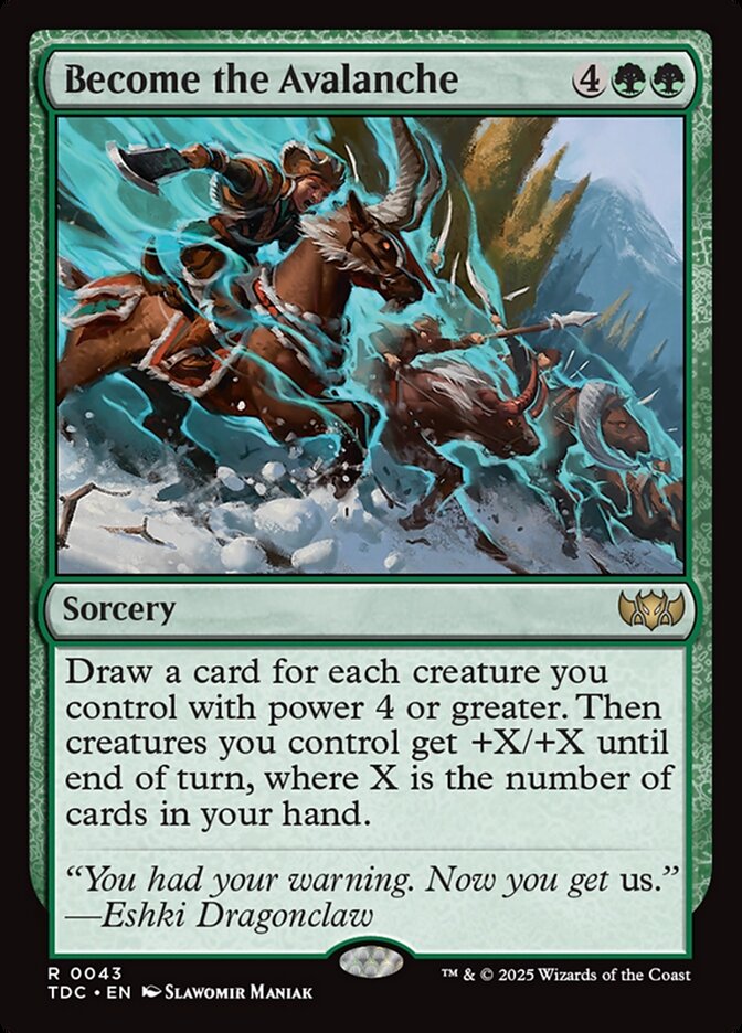 Become the Avalanche - Magic: The Gathering - MoxLand