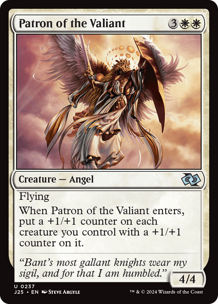 Padroeira dos Valentes / Patron of the Valiant - Magic: The Gathering - MoxLand