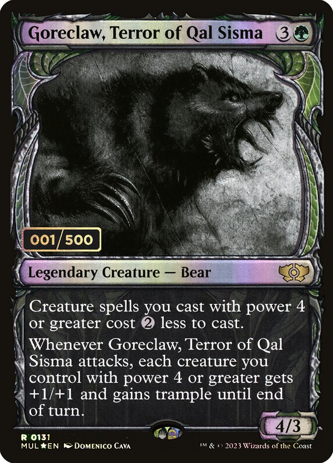 Garra Cruenta, Terror de Qal Sisma / Goreclaw, Terror of Qal Sisma - Magic: The Gathering - MoxLand