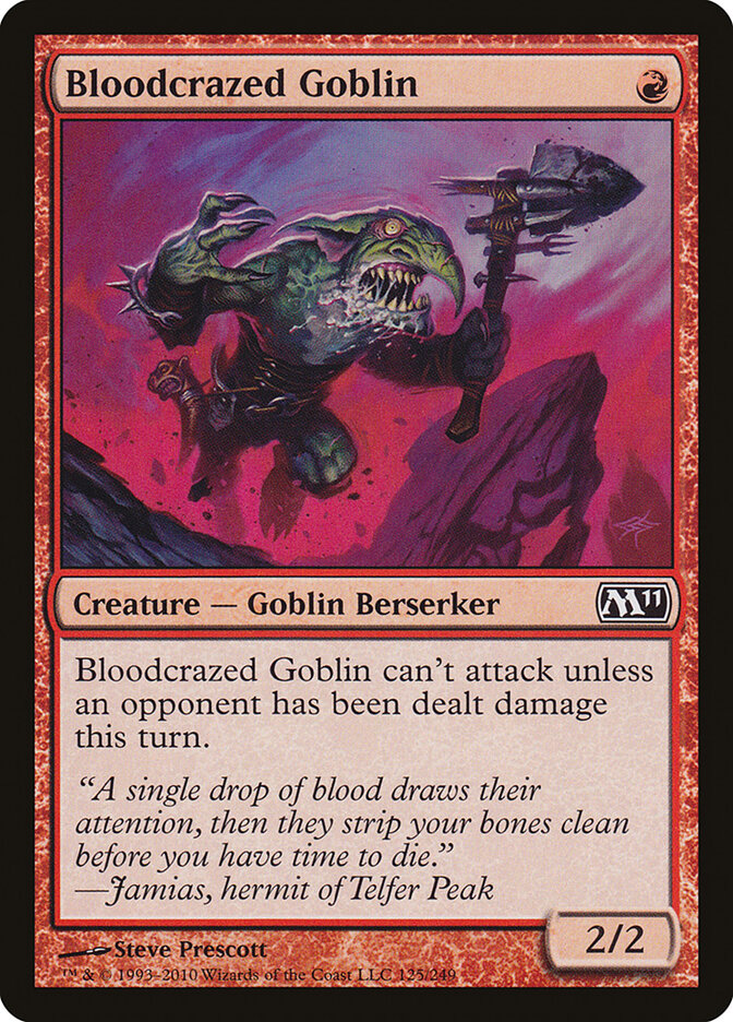 Goblin Sedento de Sangue / Bloodcrazed Goblin - Magic: The Gathering - MoxLand