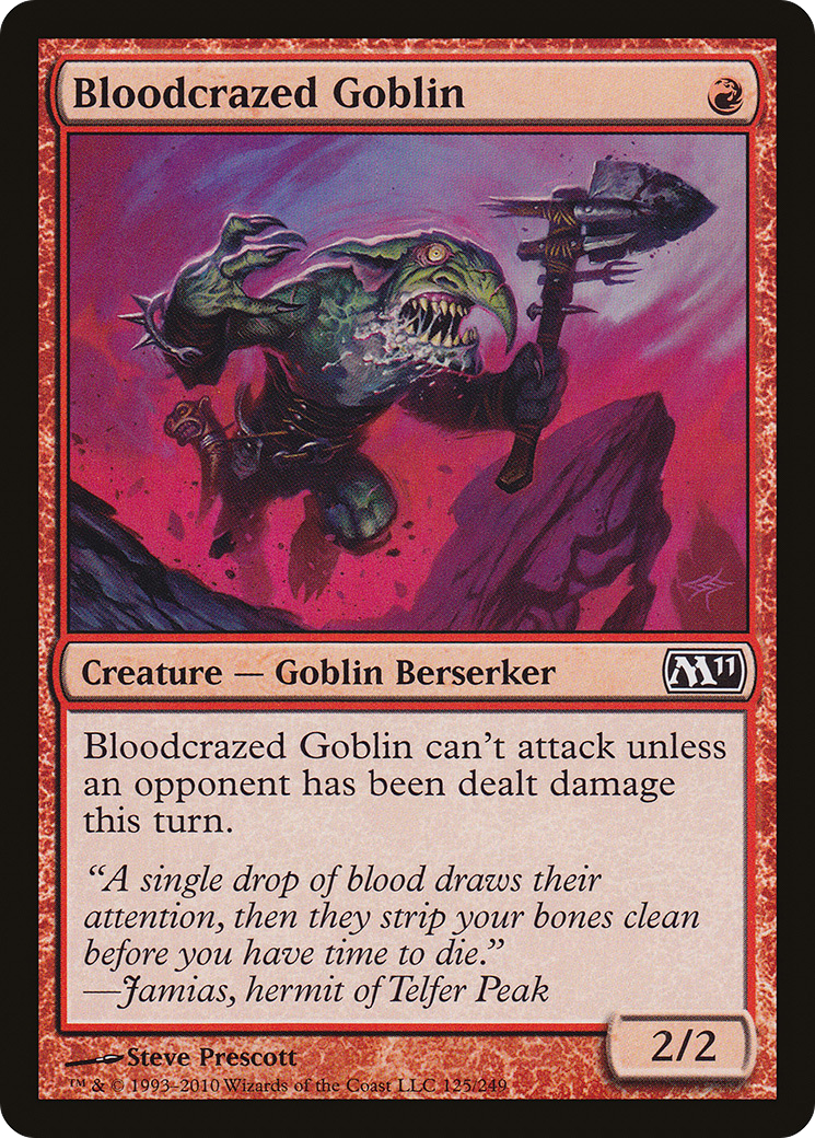 Goblin Sedento de Sangue / Bloodcrazed Goblin - Magic: The Gathering - MoxLand