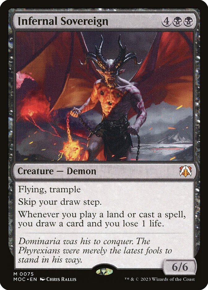 Soberano Infernal / Infernal Sovereign - Magic: The Gathering - MoxLand