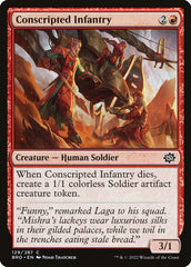 Infantaria Recrutada / Conscripted Infantry - Magic: The Gathering - MoxLand