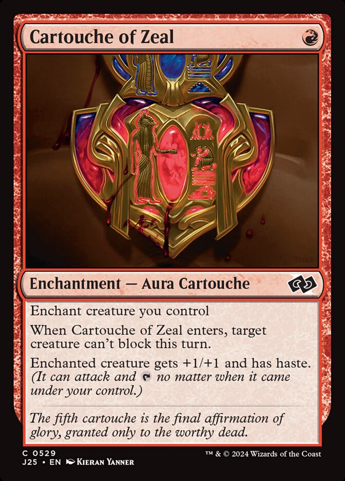 Cártula do Zelo / Cartouche of Zeal - Magic: The Gathering - MoxLand