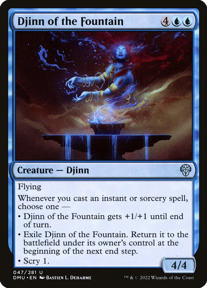 Gênio da Fonte / Djinn of the Fountain - Magic: The Gathering - MoxLand