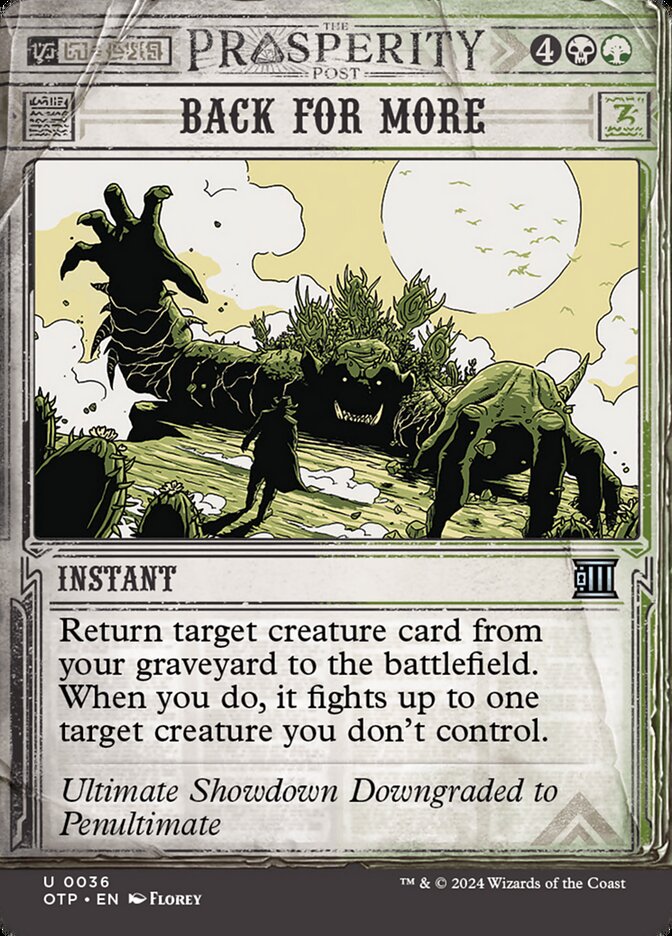 Retrucar / Back for More - Magic: The Gathering - MoxLand