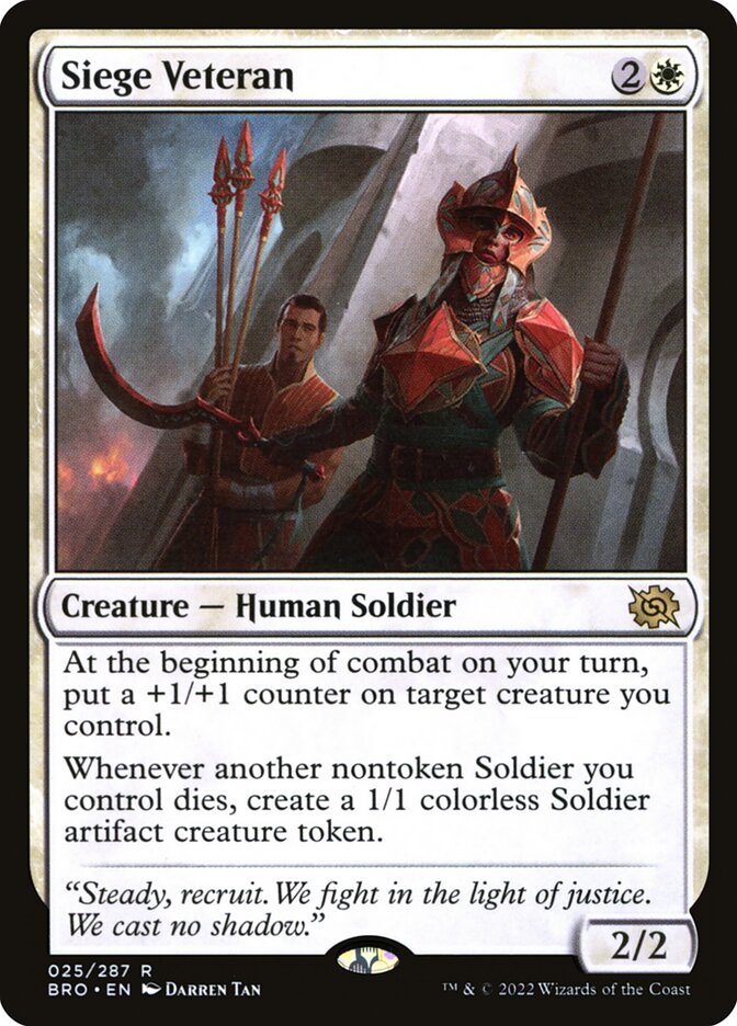 Veterana de Cercos / Siege Veteran - Magic: The Gathering - MoxLand