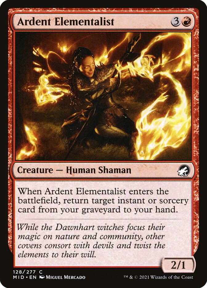 Elementalista Ardente / Ardent Elementalist - Magic: The Gathering - MoxLand