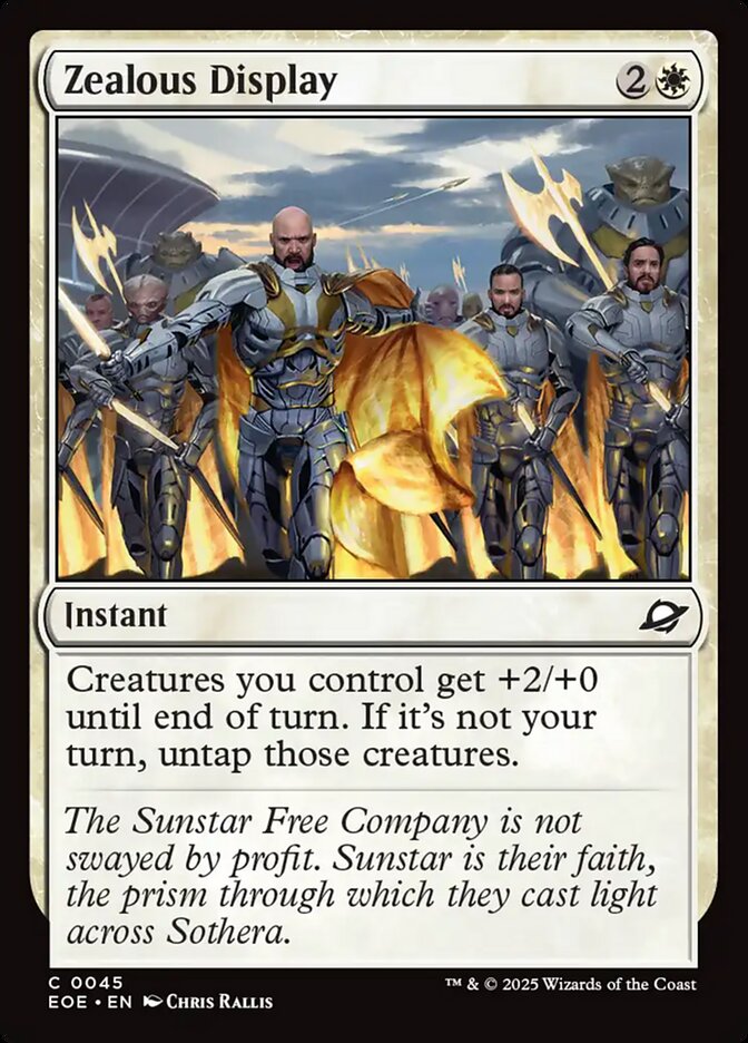 Exibição Zelosa / Zealous Display - Magic: The Gathering - MoxLand