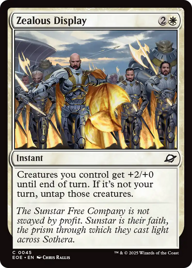 Exibição Zelosa / Zealous Display - Magic: The Gathering - MoxLand