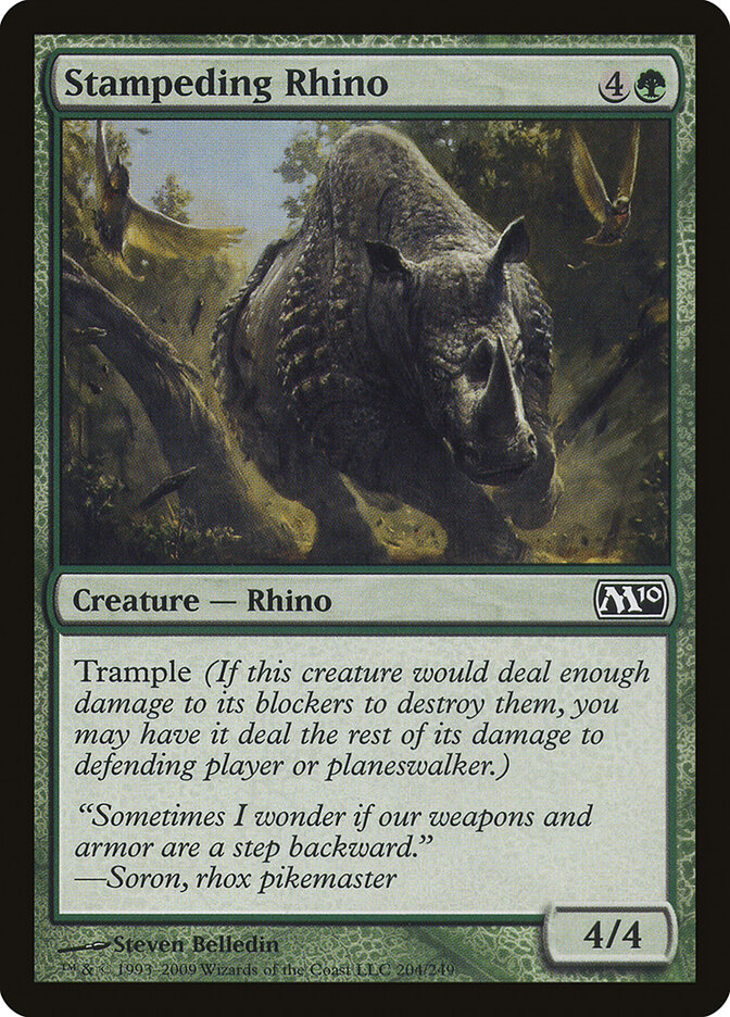 Rinoceronte Desembestado / Stampeding Rhino - Magic: The Gathering - MoxLand