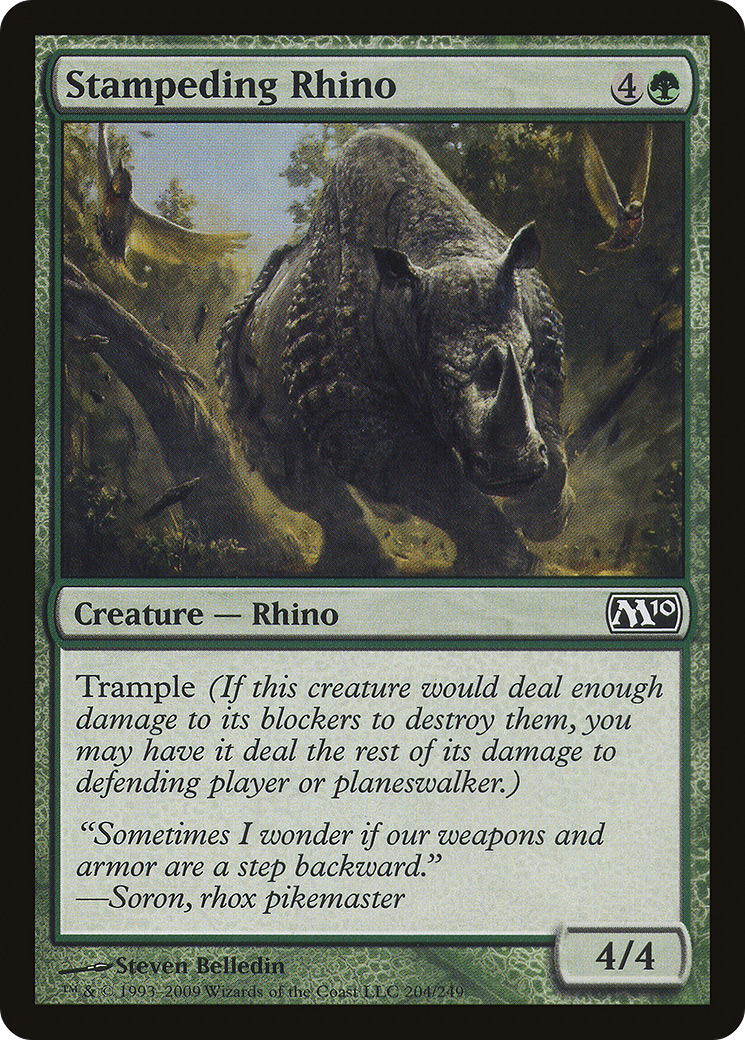 Rinoceronte Desembestado / Stampeding Rhino - Magic: The Gathering - MoxLand