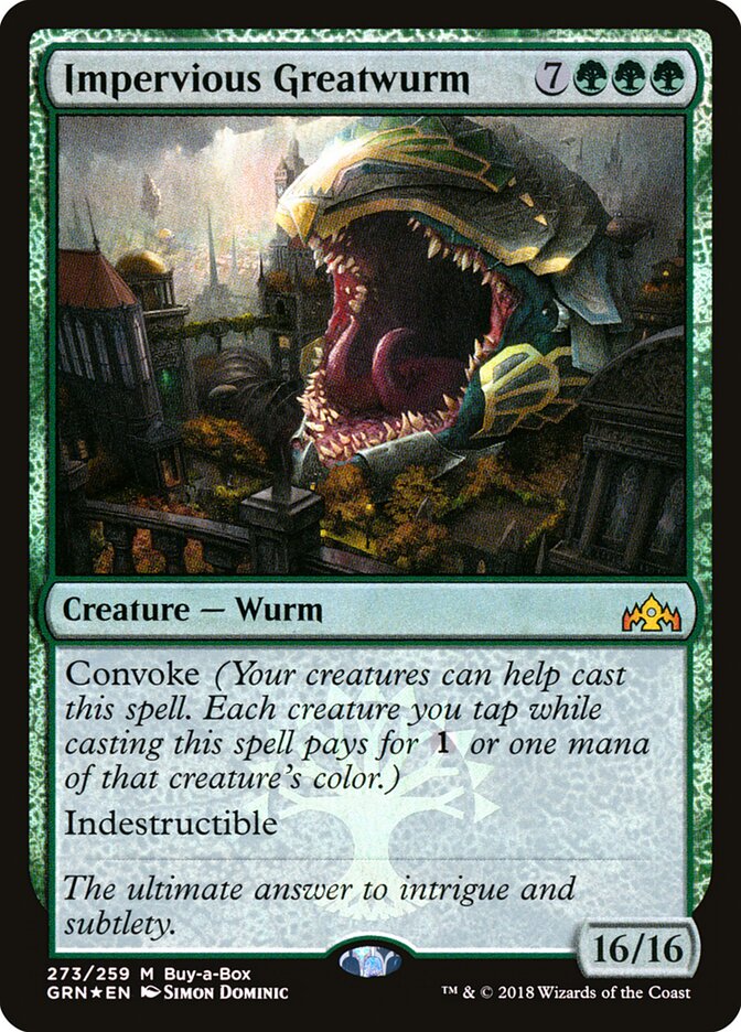 Megavorme Impérvio / Impervious Greatwurm - Magic: The Gathering - MoxLand