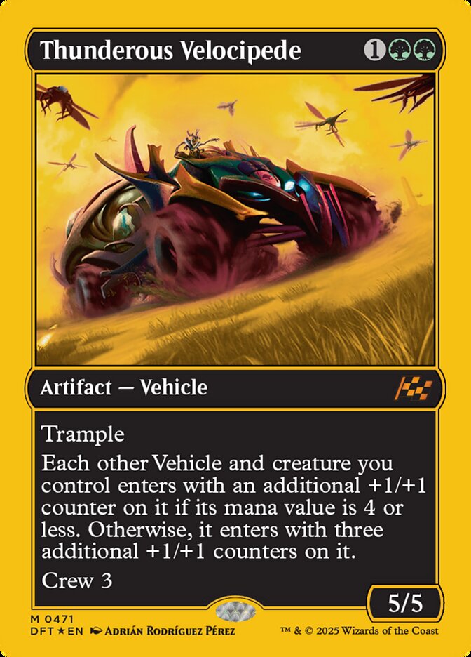 Velocípede Trovejante / Thunderous Velocipede - Magic: The Gathering - MoxLand
