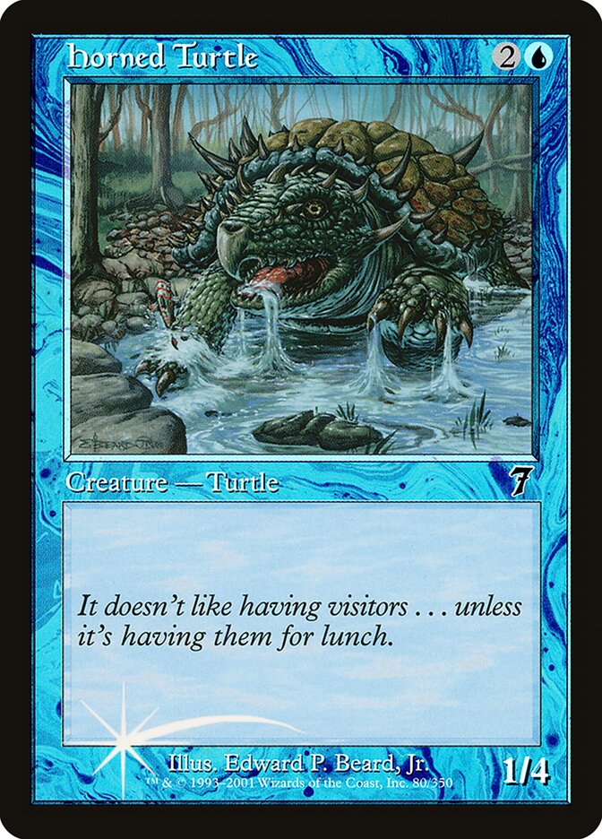 Tartaruga Marinha com Chifres / Horned Turtle - Magic: The Gathering - MoxLand
