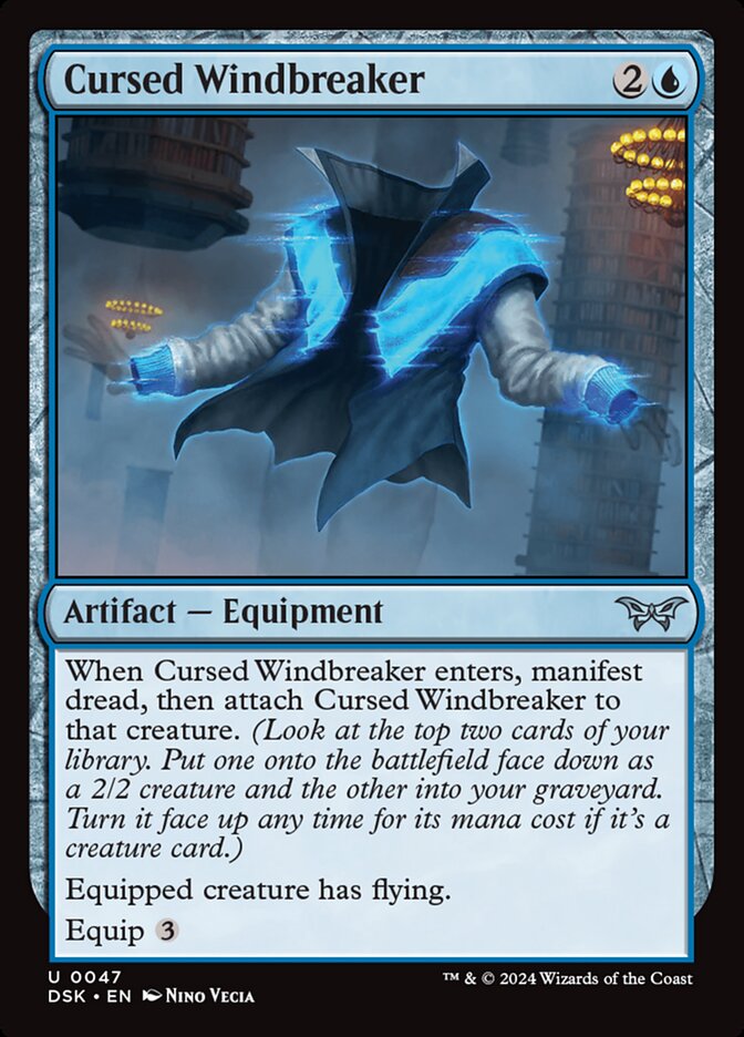 Parca Amaldiçoada / Cursed Windbreaker - Magic: The Gathering - MoxLand