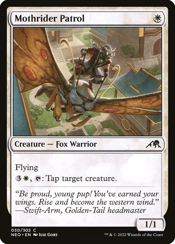 Patrulheira Ginete de Mariposa / Mothrider Patrol - Magic: The Gathering - MoxLand