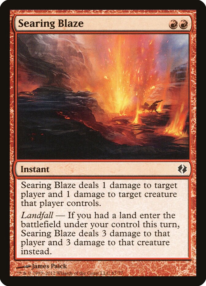 Labareda Cauterizante / Searing Blaze - Magic: The Gathering - MoxLand