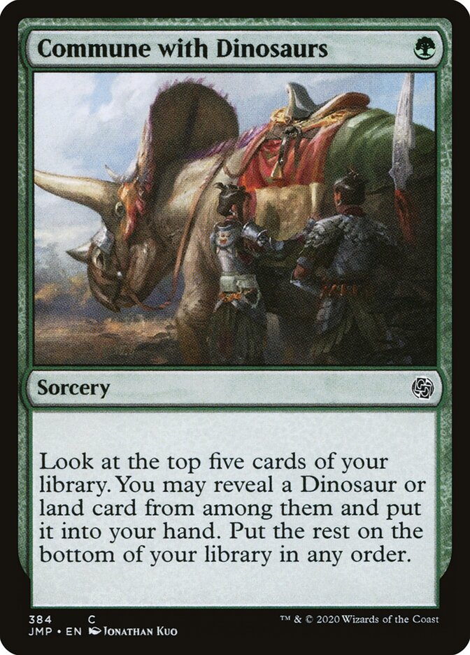 Comungar com os Dinossauros / Commune with Dinosaurs - Magic: The Gathering - MoxLand