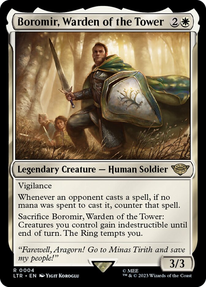 Boromir, Guardião da Torre / Boromir, Warden of the Tower - Magic: The Gathering - MoxLand
