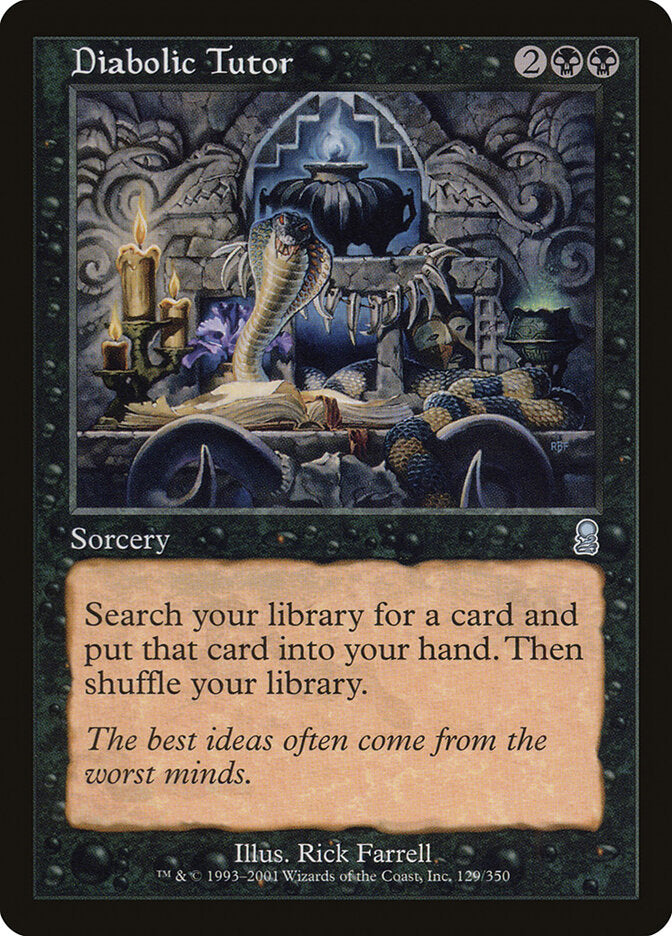 Tutor Diabólico / Diabolic Tutor - Magic: The Gathering - MoxLand