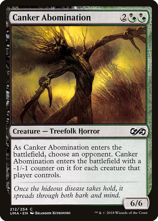 Abominação Ulcerosa / Canker Abomination - Magic: The Gathering - MoxLand