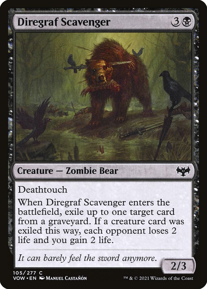 Necrófago do Cemitério do Terror / Diregraf Scavenger - Magic: The Gathering - MoxLand