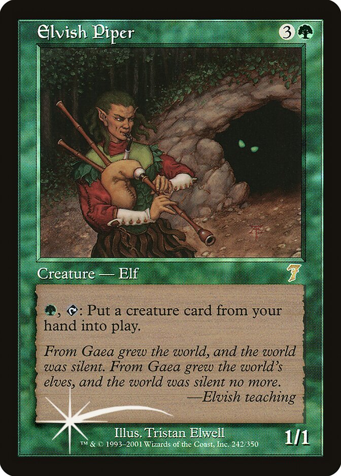 Elfo Flautista / Elvish Piper - Magic: The Gathering - MoxLand