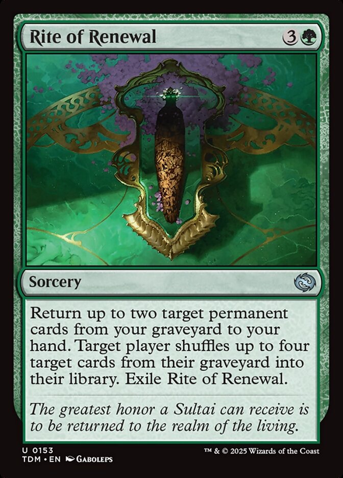 Rito de Renovação / Rite of Renewal - Magic: The Gathering - MoxLand