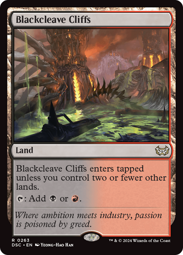 Penhascos de Fenda Negra / Blackcleave Cliffs - Magic: The Gathering - MoxLand