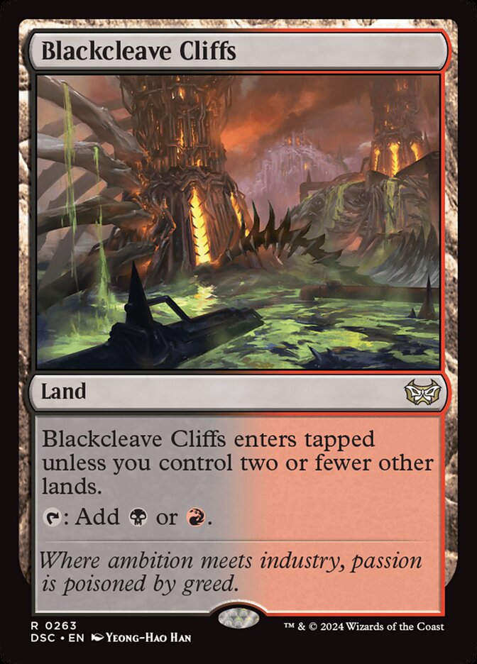 Penhascos de Fenda Negra / Blackcleave Cliffs - Magic: The Gathering - MoxLand