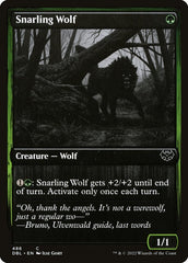 Lobo Rosnador / Snarling Wolf - Magic: The Gathering - MoxLand