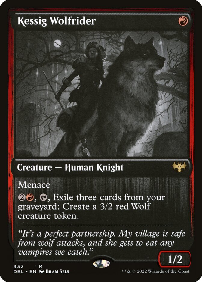 Ginete de Lobo de Kessig / Kessig Wolfrider - Magic: The Gathering - MoxLand