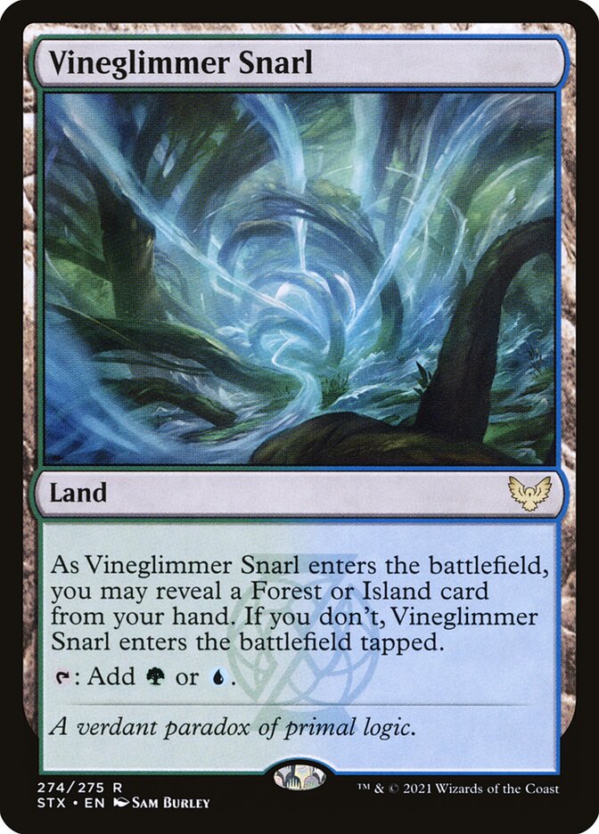Liame da Luminovinha / Vineglimmer Snarl - Magic: The Gathering - MoxLand