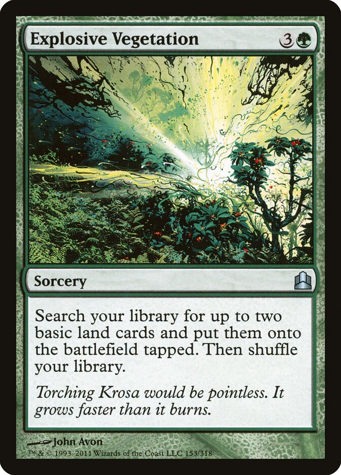 Vegetação Explosiva / Explosive Vegetation - Magic: The Gathering - MoxLand