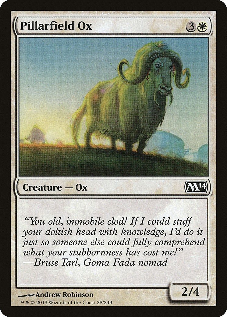 Boi do Vale dos Pilares / Pillarfield Ox - Magic: The Gathering - MoxLand