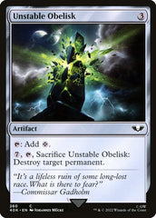 Obelisco Instável / Unstable Obelisk - Magic: The Gathering - MoxLand