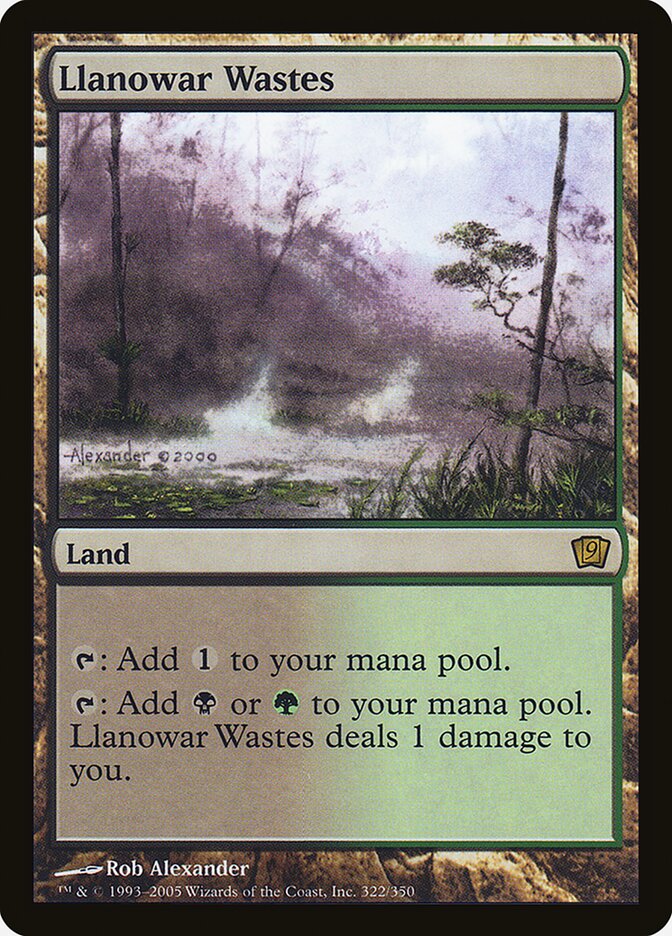 Regiões Agrestes de Llanowar / Llanowar Wastes - Magic: The Gathering - MoxLand