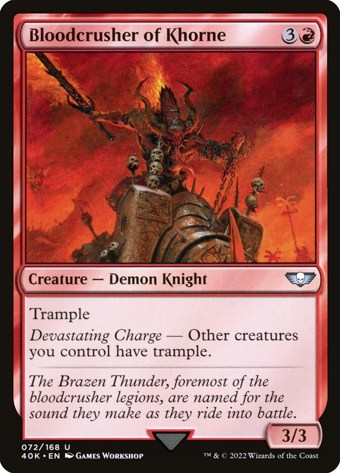 Bloodcrusher de Khorne / Bloodcrusher of Khorne - Magic: The Gathering - MoxLand
