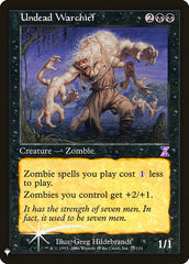 Comandante de Guerra Morto-Vivo / Undead Warchief - Magic: The Gathering - MoxLand