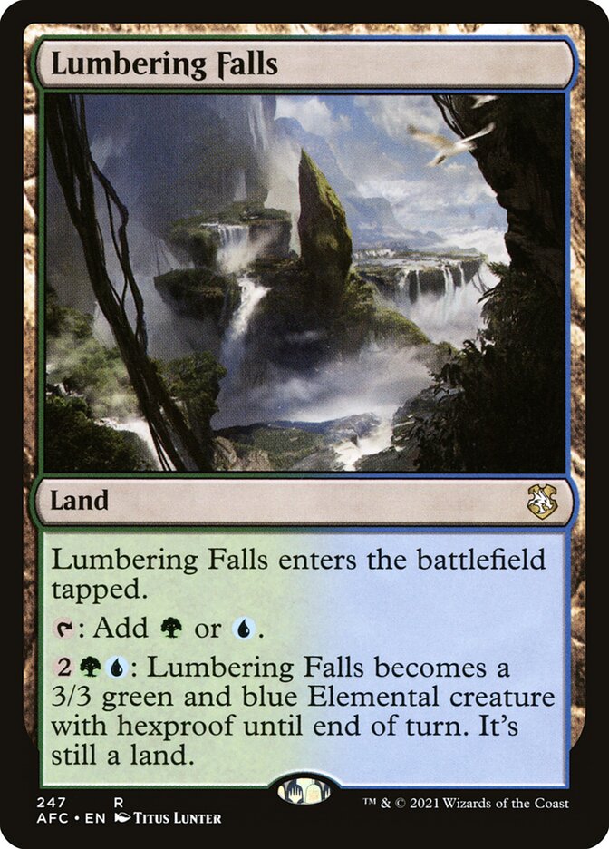 Quedas Estrondosas / Lumbering Falls - Magic: The Gathering - MoxLand