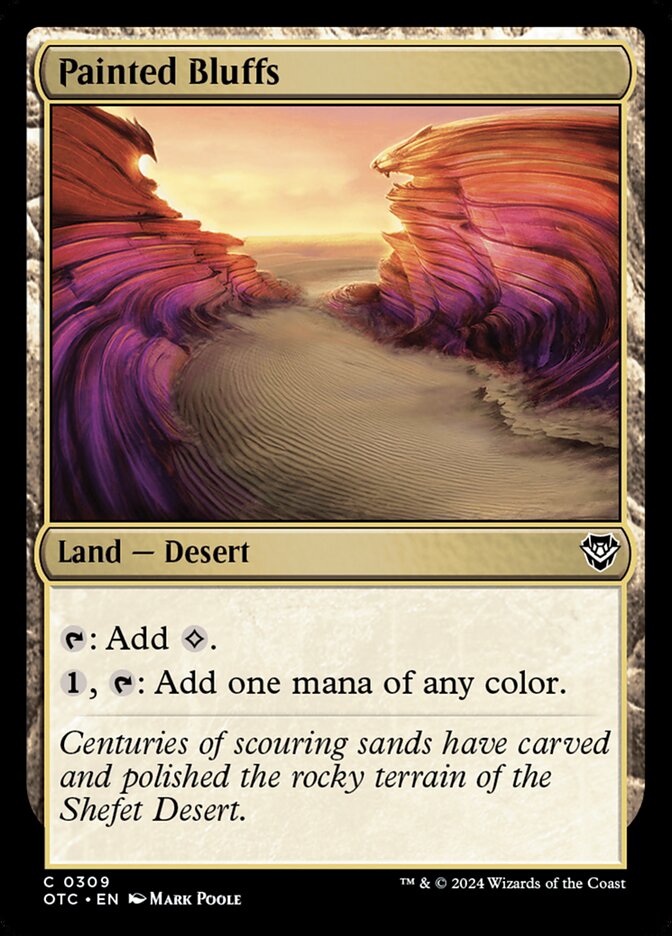 Penhascos Pintados / Painted Bluffs - Magic: The Gathering - MoxLand