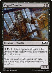 Zumbi Encarcerado / Caged Zombie - Magic: The Gathering - MoxLand