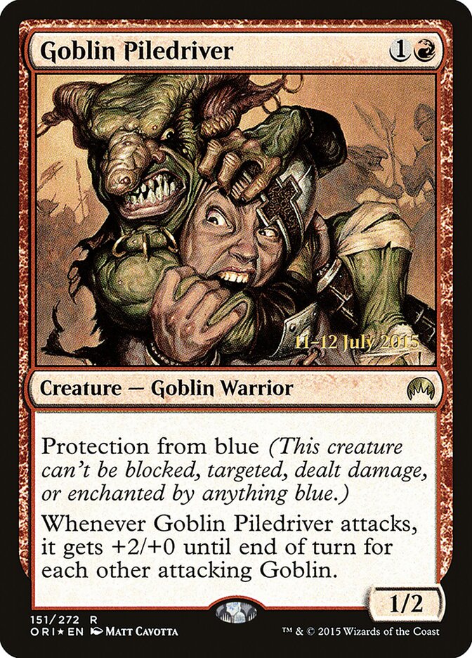 Goblin Bate-estacas / Goblin Piledriver - Magic: The Gathering - MoxLand