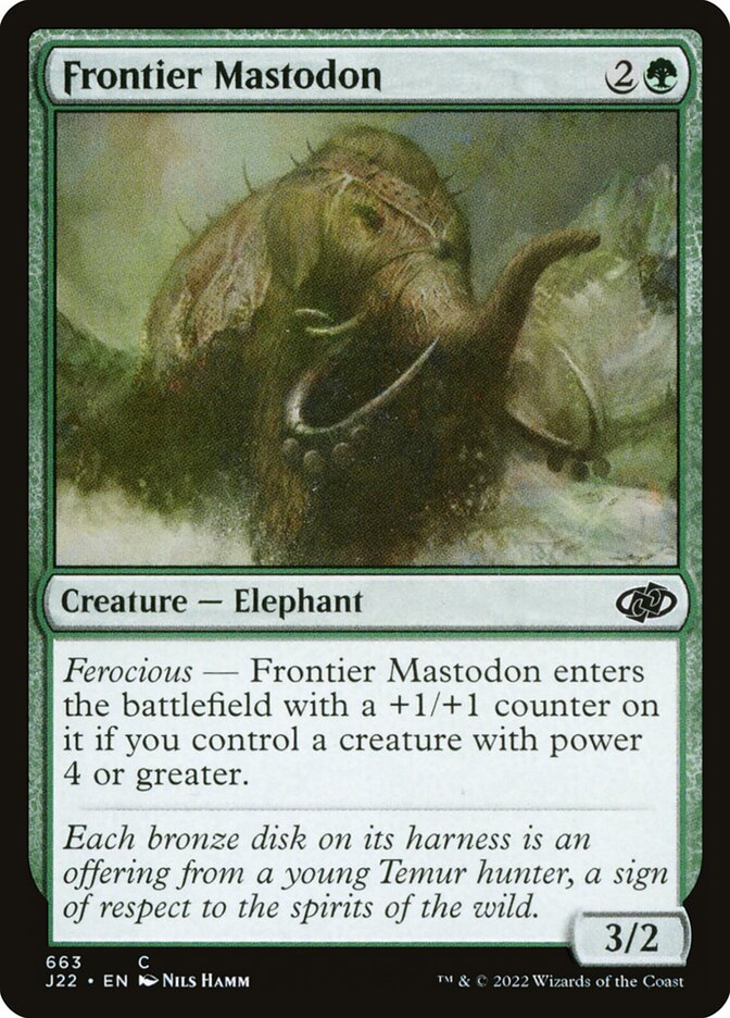 Mastodonte da Fronteira / Frontier Mastodon - Magic: The Gathering - MoxLand