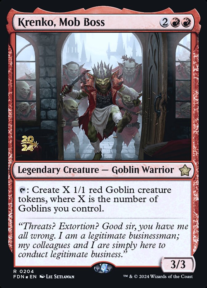 Krenko, Chefe da Turba / Krenko, Mob Boss - Magic: The Gathering - MoxLand