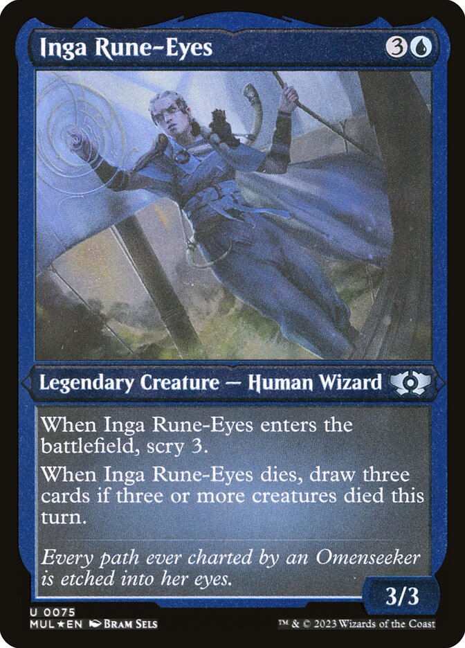 Inga Olhos Rúnicos / Inga Rune-Eyes - Magic: The Gathering - MoxLand