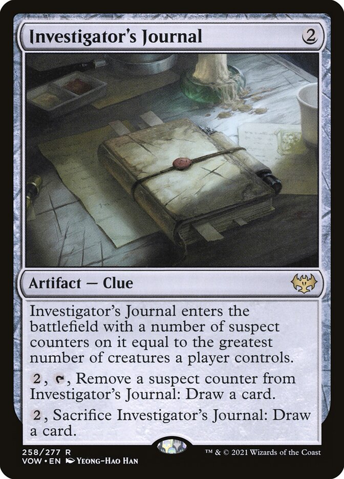 Diário do Investigador / Investigator's Journal - Magic: The Gathering - MoxLand