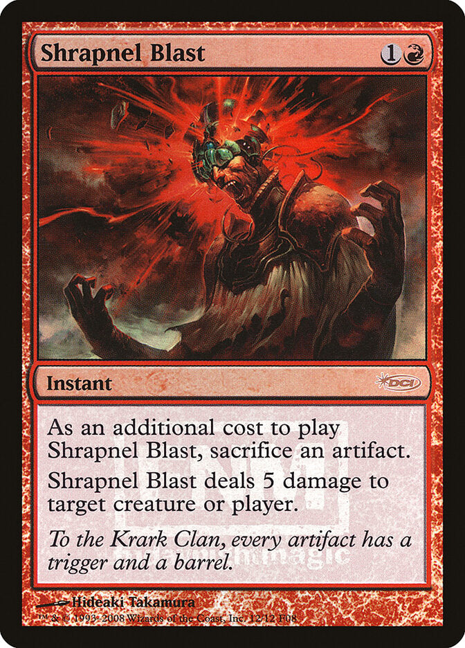 Explosão de Metralha / Shrapnel Blast - Magic: The Gathering - MoxLand