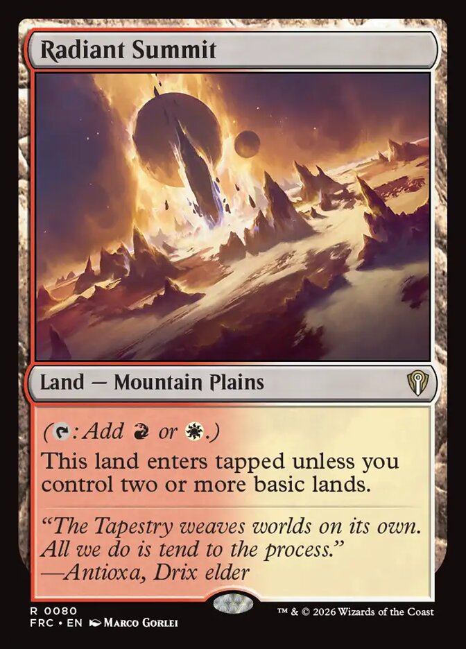 Radiant Summit - Magic: The Gathering - MoxLand